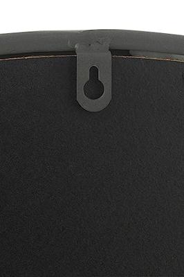 J-Line spiegel Rond - metaal - zwart - medium - Ø 50 cm