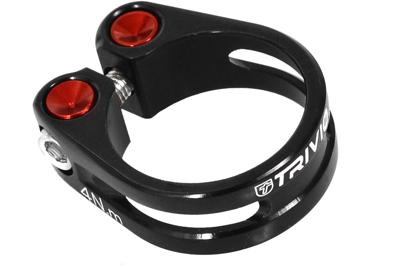 Trivio - zadelpenklem cnc aluminium zwart 34.9mm