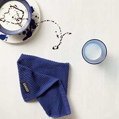 DDDDD Vaatdoeken 30x30 cm 4 Stuks Blauw/Katoen