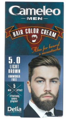 Cameleo Men Hair Color Cream 5.0 Light Brown Cameleo Men Hair Color Cream 5.0 Light Brown