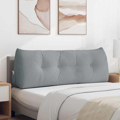 Rugkussen Lichtgrijs 140 x 24 x 50 cm Stof Rugkussen Lichtgrijs 140 x 24 x 50 cm Stof