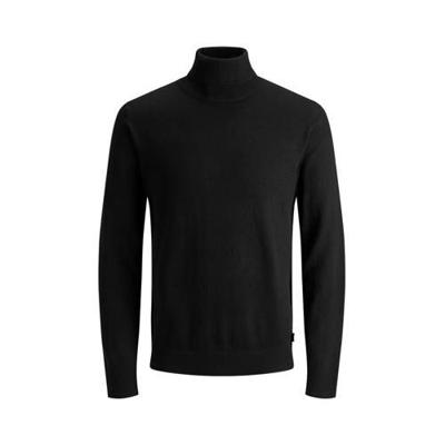 Jack - Jones Jjeemil Knit Roll Neck Noos Trui Black