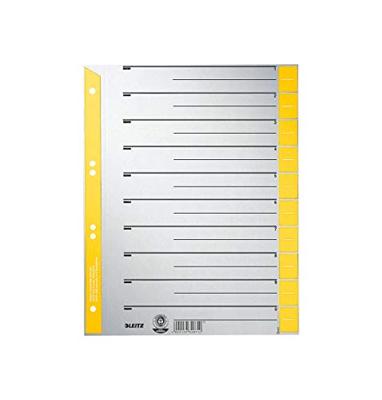 Scheidingsbladen leitz 1652 karton a4 230 gr geel Scheidingsbladen leitz 1652 karton a4 230 gr geel