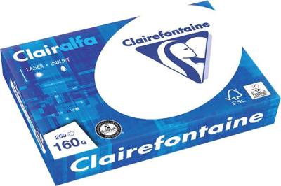 Clairefontaine Clairalfa 2618C Printpapier, kopieerpapier DIN A4 160 g/m² 250 vellen Helderwit