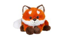 Pluche knuffel van een rode vos met slappe vorm - GIPSY TOYS - 22 cm - Oranje / Bruin / Wit - thumbnail