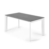 Kave Home Uitschuifbare Eettafel 'Axis' 160 - 220 x 90cm, kleur Wit - thumbnail