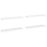 Wandschappen zwevend 4 st 90x23,5x3,8 cm MDF wit - thumbnail