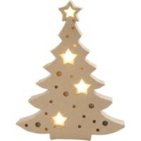 Creativ Company Figuur met licht, kerstboom, h: 27 cm, d: 4 cm, b: 21,5 cm, 1 stuk - thumbnail