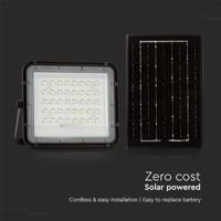 V-TAC VT-40W 7821 LED-schijnwerper, Zonne-energiemodule 6 W Koudwit Zwart - thumbnail