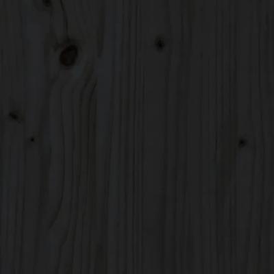 3-delige Tuinbarset massief grenenhout zwart - thumbnail