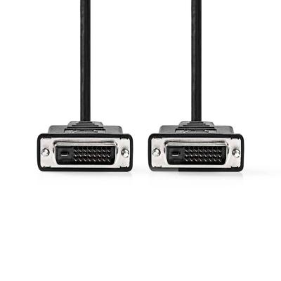 Nedis DVI-Kabel | DVI-D 24+1-Pins Male | DVI-D 24+1-Pins Male | 10 m | 1 stuks - CCGP32001BK100 CCGP32001BK100