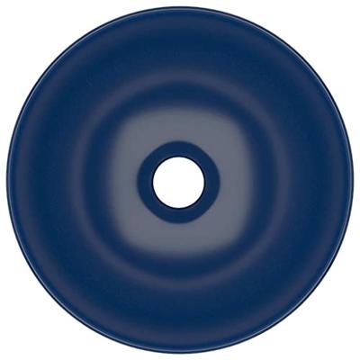 Wastafel rond keramiek donkerblauw Wastafel rond keramiek donkerblauw