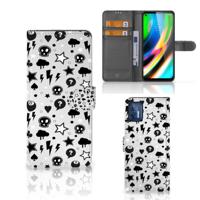 Telefoonhoesje met Naam Motorola Moto G9 Plus Silver Punk - thumbnail