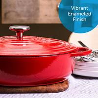 BK Bourgogne lage braadpan 28 cm chili red - thumbnail