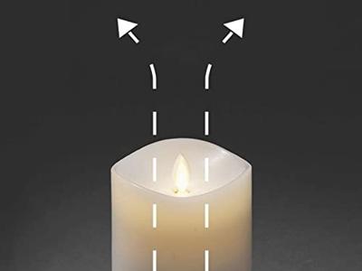 Konstsmide 1860-100 LED-kaars Wit Warmwit (Ø x h) 9 cm x 13 cm