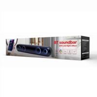 Gembird SPKBT-BAR400L Soundbar Zwart Bluetooth, Luidsprekerverlichting - thumbnail