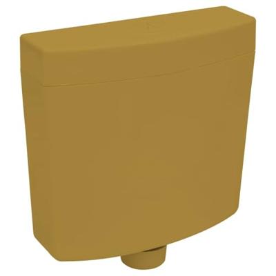 VidaXL Toiletstortbak met watertoevoer onderin 3/6 l currygeel