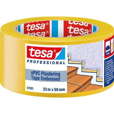 tesa SPVC EMBOSSED 67001-00001-00 Gipstape tesa Professional Geel (l x b) 33 m x 50 mm 1 stuk(s) tesa SPVC EMBOSSED 67001-00001-00 Gipstape tesa Professional Geel (l x b) 33 m x 50 mm 1 stuk(s)