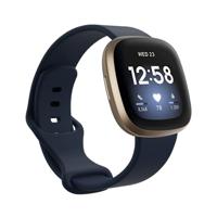 Fitbit Versa 3 & 4 / Sense 1 & 2 Sportbandje - Donkerblauw - Maat: S/M - thumbnail