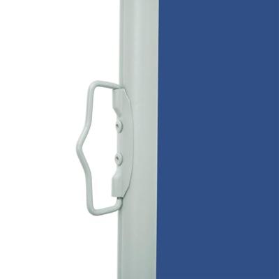 Tuinscherm uittrekbaar 120x500 cm blauw