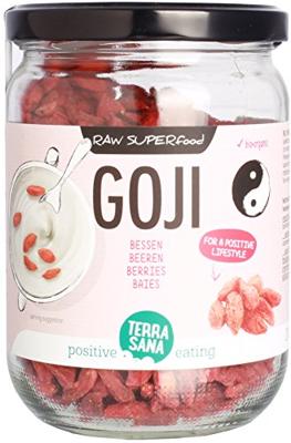 Raw goji bessen in glas bio 200 Gram Raw goji bessen in glas bio 200 Gram