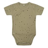 Little Indians romper Dots junior katoen grijs/wit - thumbnail