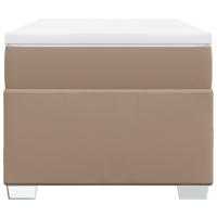 Boxspring met matras kunstleer cappuccinokleurig 90x200 cm - thumbnail