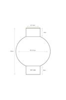 Pip Studio Vaas Metaal Groot Oud Roze 31x42cm - thumbnail