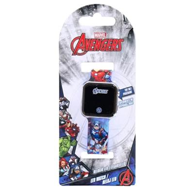 Mervel LED Horloge Avengers Blauw