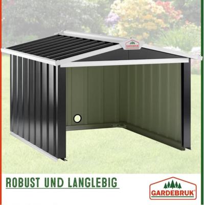 Robotmaaier Garage Antraciet Metaal 86x100x63cm