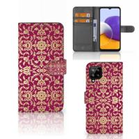 Wallet Case Samsung Galaxy A22 4G | M22 Barok Pink - thumbnail