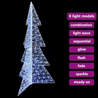 Kerstboom met 240 LED Koud Wit 180 cm Acryl - thumbnail