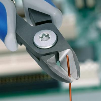 Knipex Precisie elektronica-zijsnijtang gebruineerd met meer-componentengrepen 125 mm - 7902125 - thumbnail
