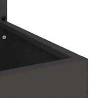 VidaXL Tuin privacy screen zwart 50 x 32 x 150 cm koudgewalst staal - thumbnail