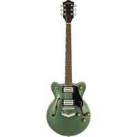 Gretsch G2655 Streamliner Center Block Jr. Double-Cut V-Stoptail Steel Olive semi-akoestische gitaar - thumbnail