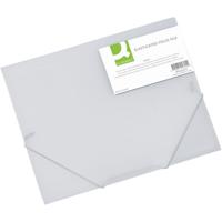 Q-CONNECT elastomap, A4, 3 kleppen en elastieken, transparant PP, transparant - thumbnail