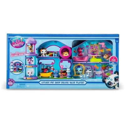 Speelset met 4 Pet Shop-figuurtjes en meer dan 20 accessoires - BANDAI - Littlest Pet Shop - Deluxe Pet Shop-huis