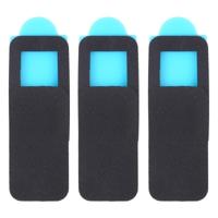 3 STKS universele ultradun ontwerp rechthoek WebCam cover camera cover voor desktop laptop Tablet telefoons (zwart) - thumbnail