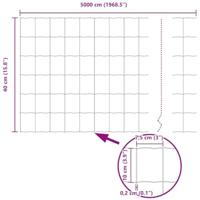 VidaXL Euro hek grijs 0,4 x 50 m pvc-gecoat ijzer - thumbnail