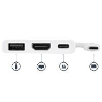 StarTech.com USB-C multiport adapter met HDMI USB 3.0 poort 60W PD wit - thumbnail