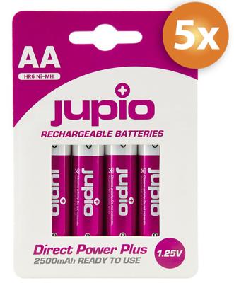Pak van 20 x Jupio AA batterijen Direct Power Plus 2500mAh