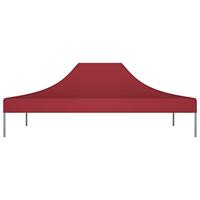 VidaXL Partytentdak 270 g/m² 4x3 m bordeauxrood - thumbnail