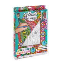 Grafix Schilderen Op Nummer Unicorn Canvas 30x40 cm - thumbnail