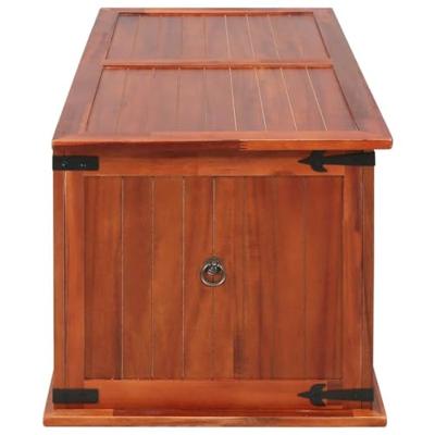 Opbergkist 79x34x32 cm massief acaciahout
