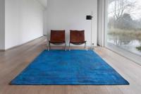 Louis de Poortere - Coral Meditation 9225 Blue Lagoon Rond - 240 rond Vloerkleed - thumbnail