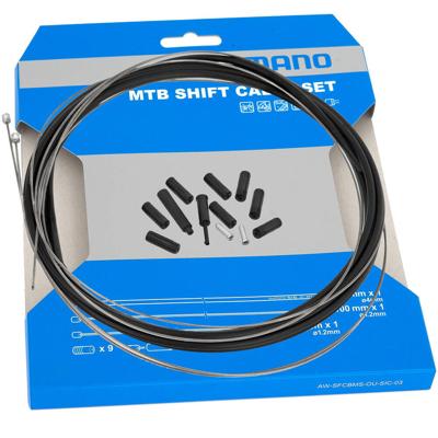 Shimano versnellingskabelset 3000 mm MTB zwart 4-delig Shimano versnellingskabelset 3000 mm MTB zwart 4-delig