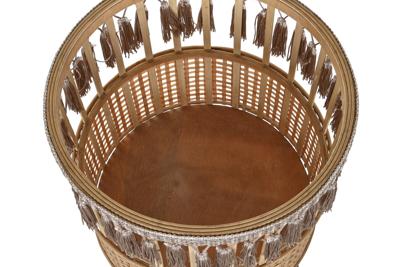 Plantenbakkenset DKD Home Decor 35 x 35 x 68 cm 31 x 31 x 68 cm Natuurlijk Zwart Metaal Bruin Bamboe 32 x 32 x 68 cm