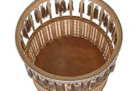 Plantenbakkenset DKD Home Decor 35 x 35 x 68 cm 31 x 31 x 68 cm Natuurlijk Zwart Metaal Bruin Bamboe 32 x 32 x 68 cm - thumbnail