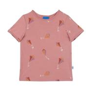 T-shirt voor meisjes met UV-bescherming ILTA SUN FINKID perzik - thumbnail