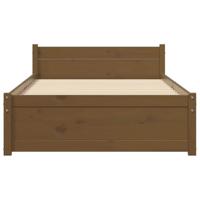 Bedframe massief hout honingbruin 75x190 cm - thumbnail
